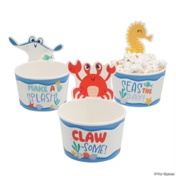 Beach Buddies Animal Treat Cups-12Pk